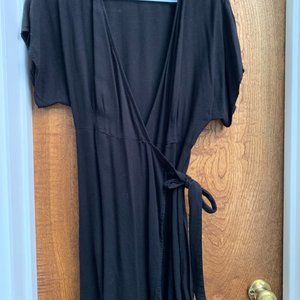 Black Forever 21 Mini Wrap Dress